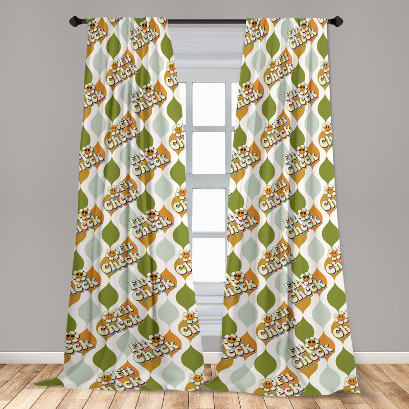Bosanski Semi Sheer Curtain Pair