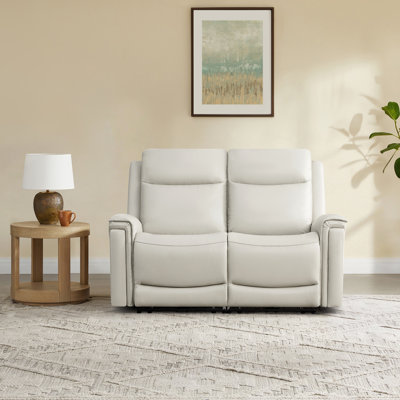 Super Zero-Gravity Genuine Leather Dual Motor 2PC Power Sofa With Power Headrest