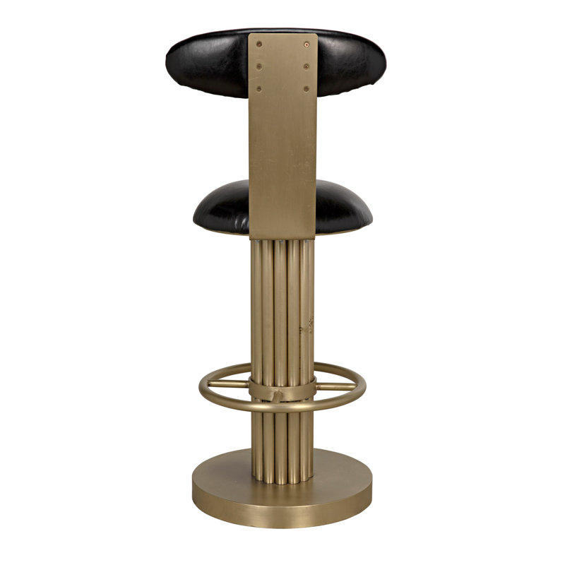 Sedes Swivel Upholstered Stool with Metal Frame, Counter Stool (39” Seat Height)