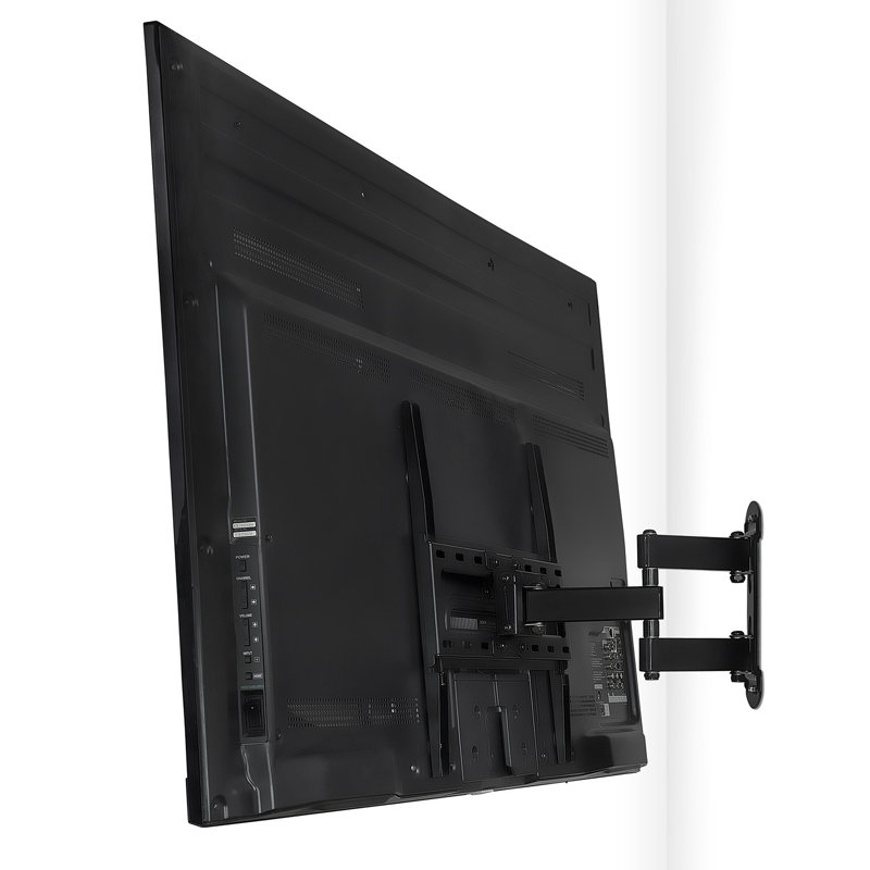Support de coin mural à mouvement complet pour téléviseur | Bras articulé extensible pour téléviseurs de 26 à 55 po