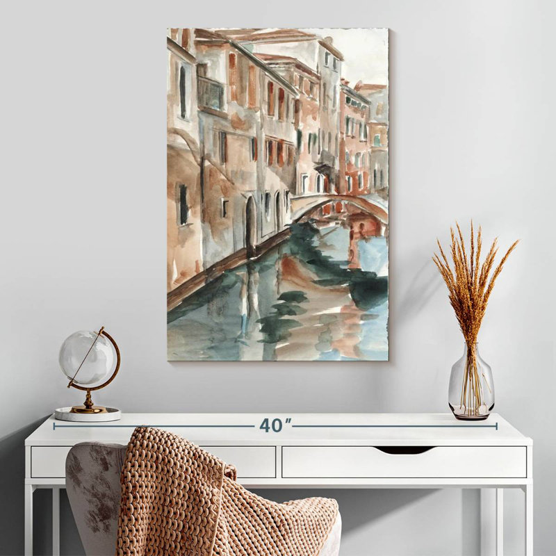 Lilie Venetian Watercolor Study I, 30" H x 20" W