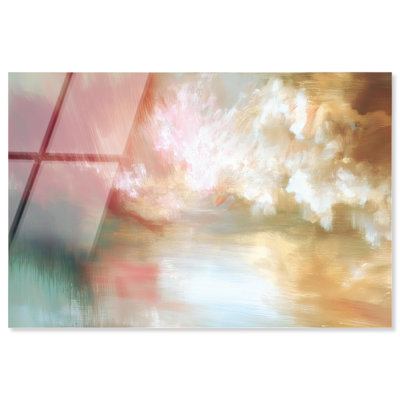 Crimson Haze III Acrylic Print Modern Boho Wall Art by Art Remedy, Ready to Hang, 36 x 24