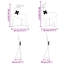 vidaXL LED Reindeers Fabric-587572247