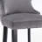 Velvet Wing-Back Bar Stools Set Of 2 With Button Tufted Decoration And Wooden Legs-40421874