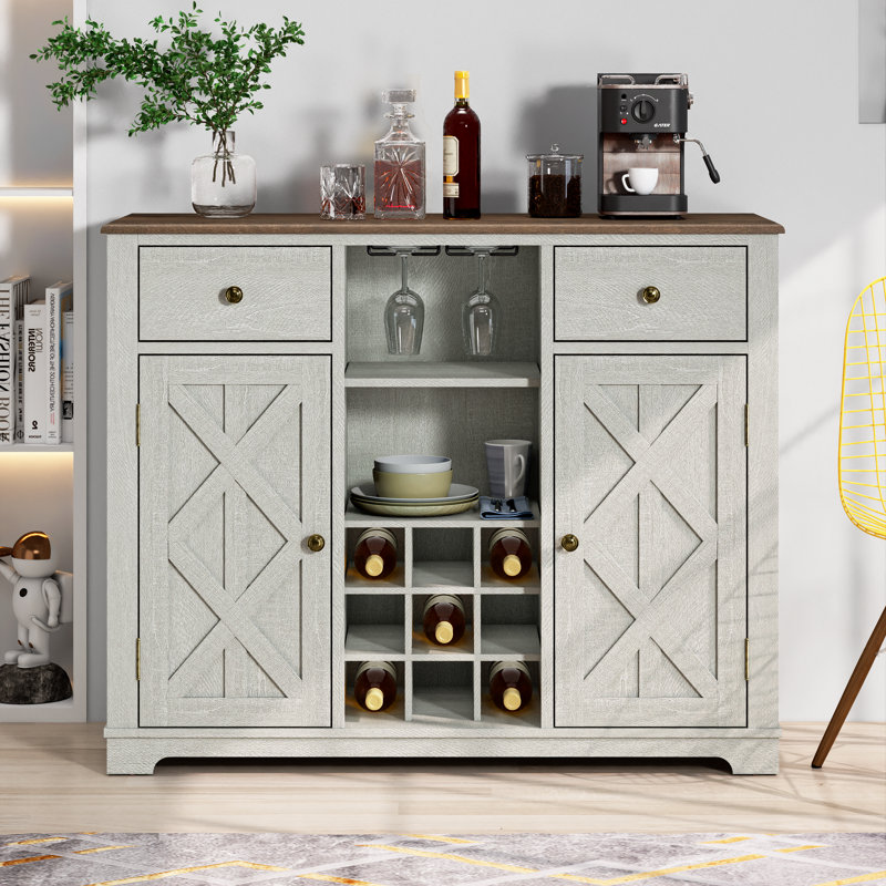 47'' Sideboard, Saw Cut Off-white