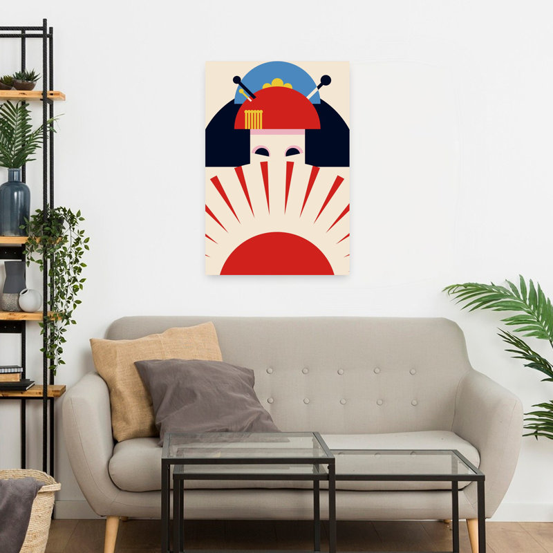 Contemporary Art Abstract Contemporary Landscape Nature Wall Art by Retrodrome - Wrapped Canvas Print
