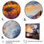Abstract Train Sunset Express Pointillism I - Transportation Wall Art Prints-930034445-930034446