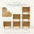 Storage Cube End Table with Doors or Shelves, Stackable Up To 3 Units