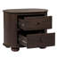 Table de chevet 2 tiroirs Astrid en brun Appalachian