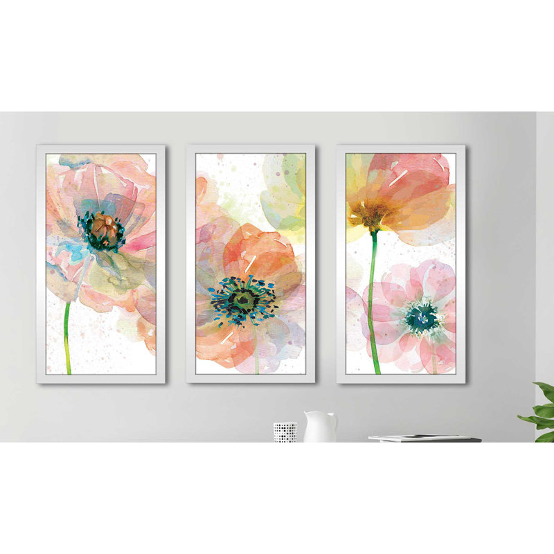 «Summer Fields I», reproduction de peinture à l'aquarelle, L 52,5 po x H 33,5 po x P 1 po
