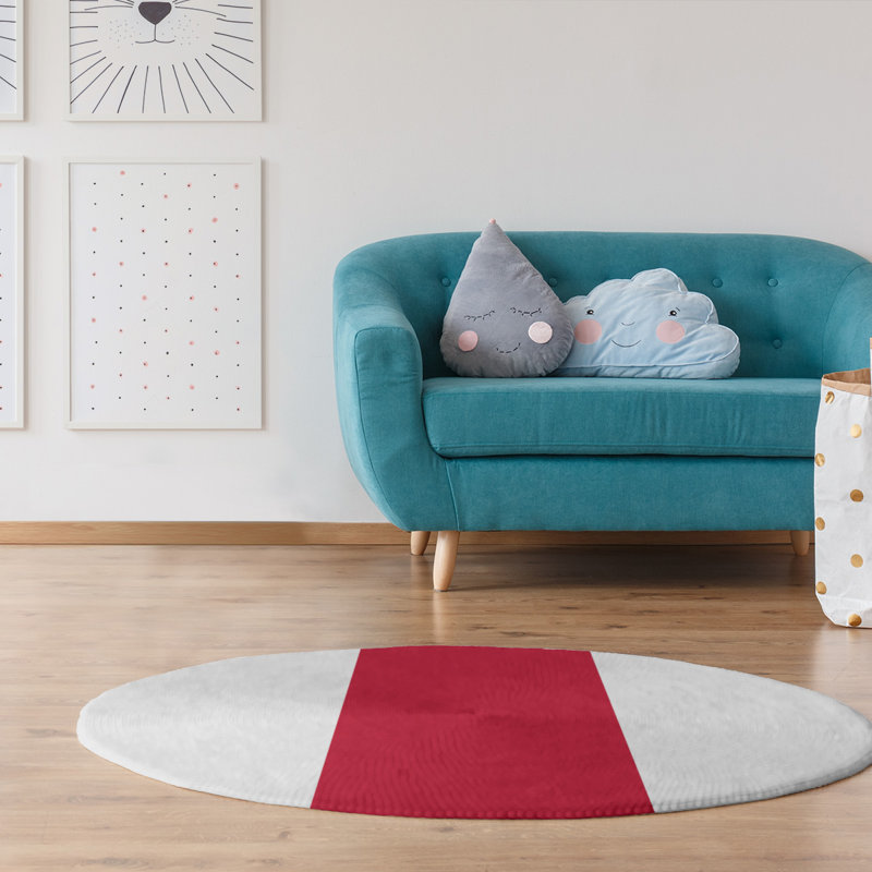 Chenille Indoor Rug, Round 5'