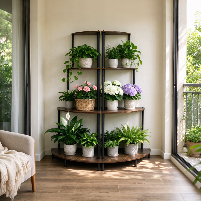 Iron Plant Stand 4 Tier