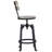 Jihoon Swivel Adjustable Height Counter Stool with Metal Frame
