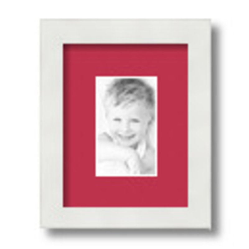 Matte Picture Frame with Mat, Rouge