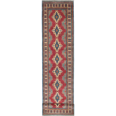 Ochlocknee One-of-a-Kind 2'9" X 11'2" 2010s Runner Wool Area Rug in Red