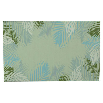 Waving Palm Non-Skid Bath Mat