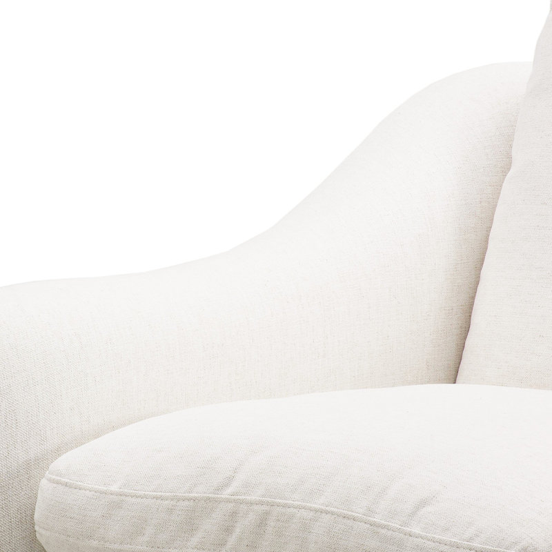 Crawford Recliner, Crypton Nomad Snow Polyester Blend