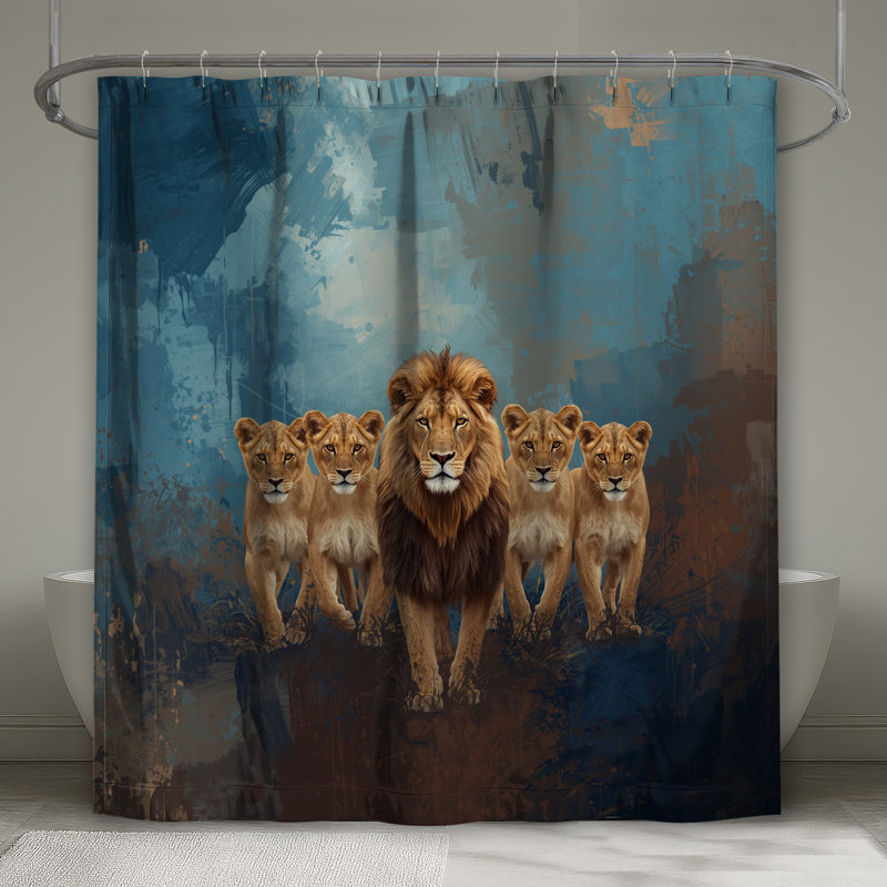 Rideaux de douche Lion, 70in W x 84in H