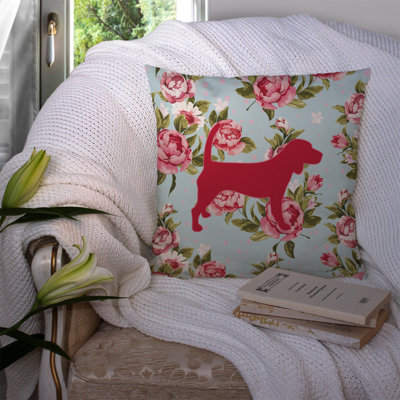 Coussin décoratif intérieur/extérieur bleu beige bleu élégance beagle shabby