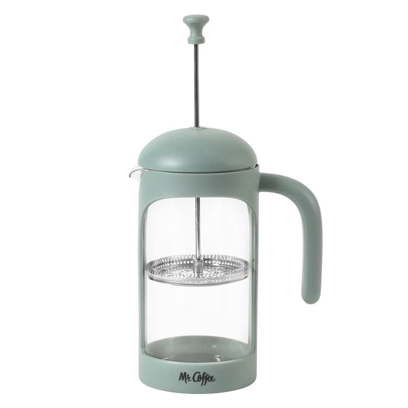 Cafetière à cafetière Mr. Brew 31 oz., 9" H x 4" W x 6.5" D, Teal