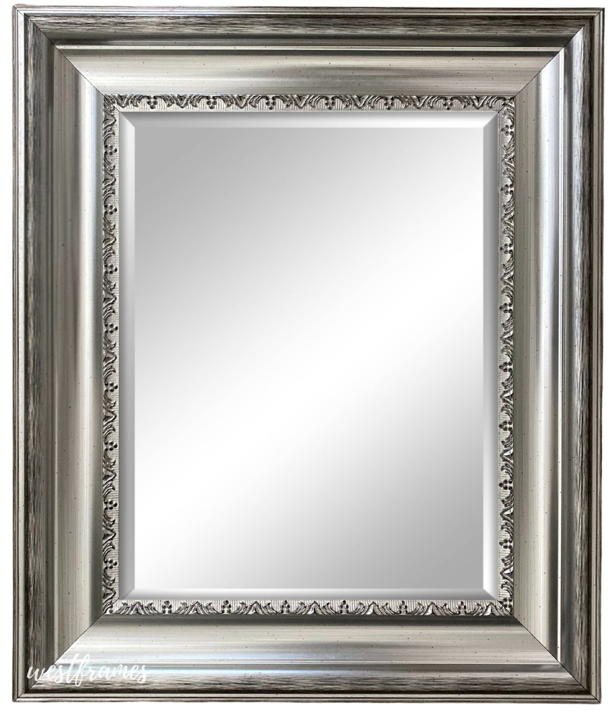 West Frames Stella Modern Vintage Ornate Framed Wall Mirror | Wayfair