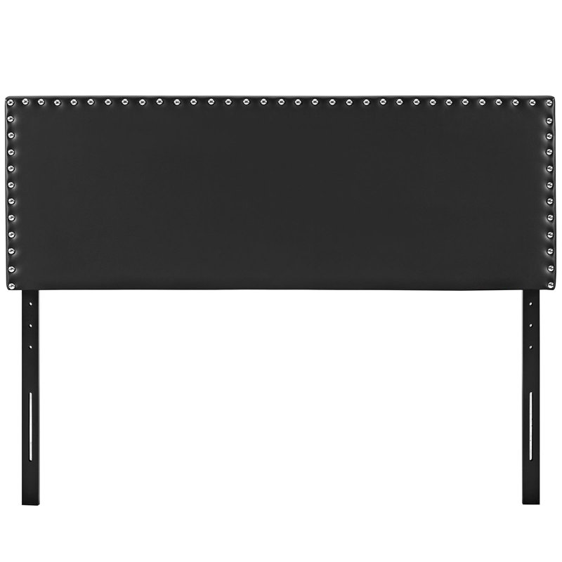 Modway Phoebe Vinyl Headboard, Black, King