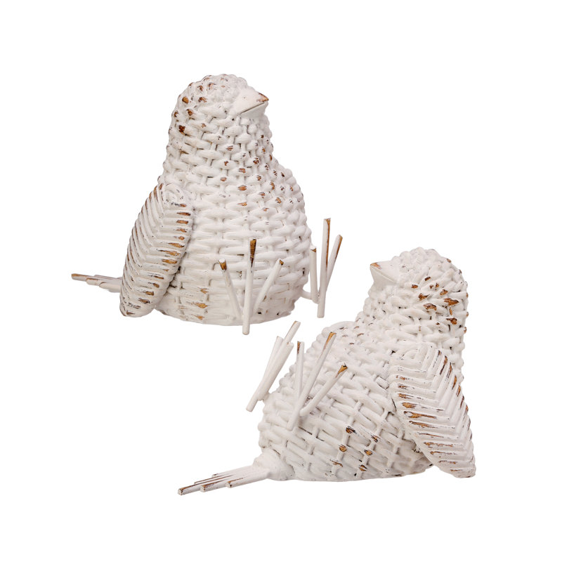 Ensemble de 2 oiseaux en osier Reaner