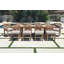 Monterey Outdoor 11 - Piece Teak Dining Set with Cushions-1453311355