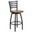 Lomonaco Swivel Upholstered Counter Stool with Metal Frame-33495678