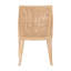 Bali & Pari Beata Natural Rattan Dining Chair - Handcrafted Wingback Accent Chair With Woven Detailing And Removable Cushion, Coastal Boho Seating For Kitchen Or Dining Room