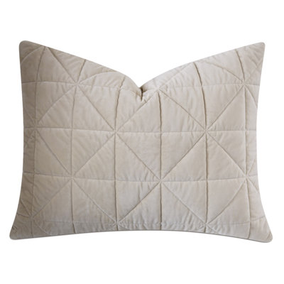 Nova Quilted Velvet Sham