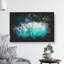 Boat by a Beach in the Seychelles Paint Splash - Wrapped Canvas-56667841