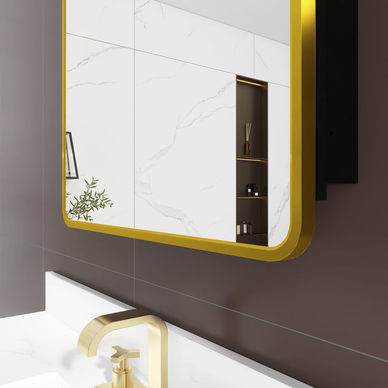 Armoire à pharmacie avec miroir et 2 tablettes Selmon, H 30 po x l 24 po x P 5 po
