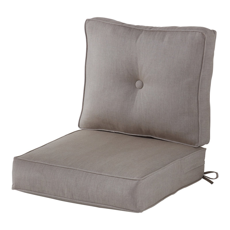 Coussin de siège pour chaise d'extérieur Royzell Sunbrella, Bois de frêne coulé