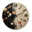 Monochrome Medley II - Abstract Collages Oversized Wood Wall Clock-1066925768