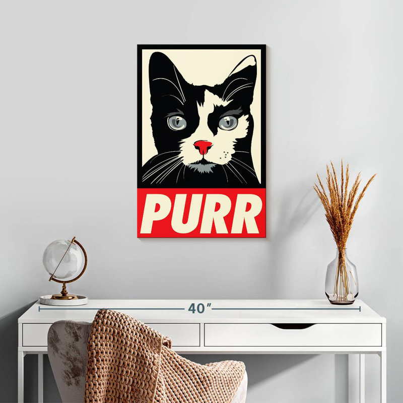 Brampt Purr Propaganda, 24" H x 16" W