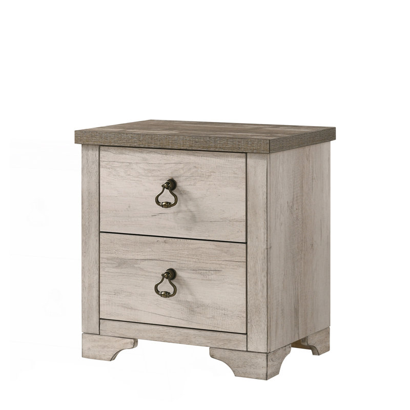 Table de chevet 2 tiroirs 1Pc