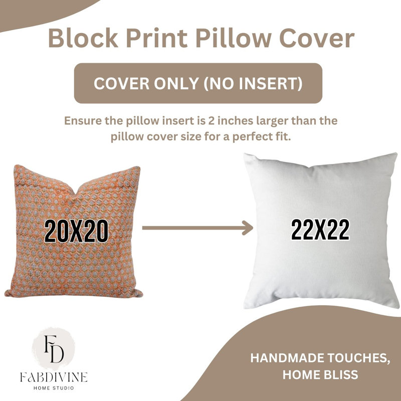 Linen Square Pillow Cover, 22" x 22"