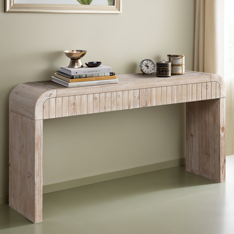 Console 59,11 po, Bois naturel délavé