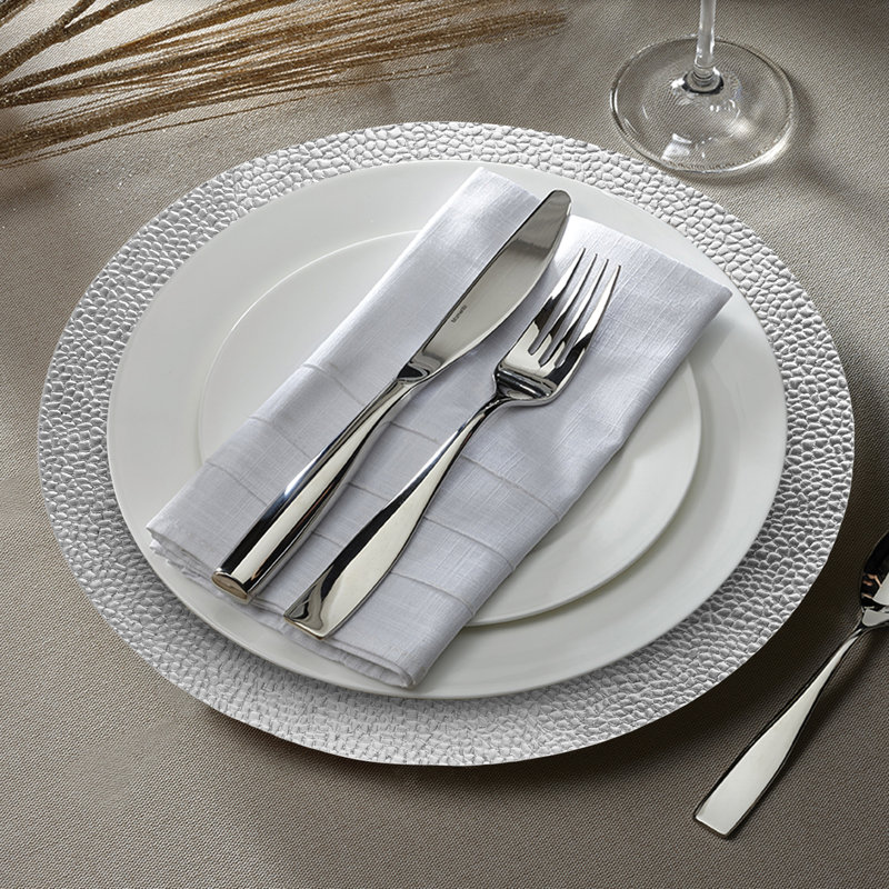 Plat de service 13 po, Argent