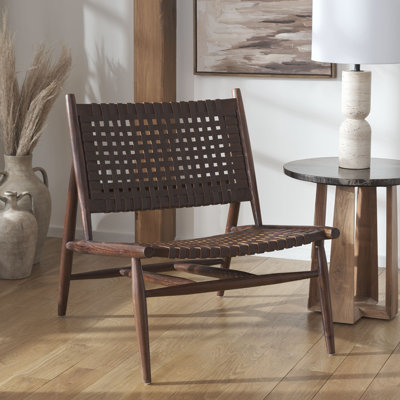 Chaise d'appoint en cuir Laylon