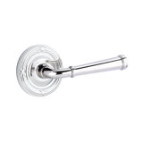 Merrimack Round Passage (Hall & Closet) Door Lever with Round Rosette