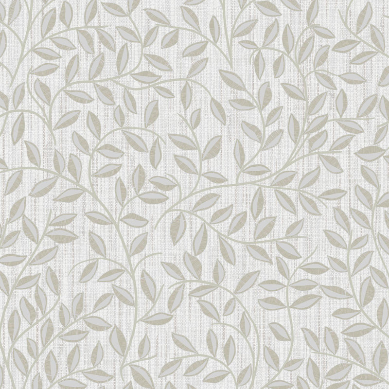 Linden 32cm x 52cm Textured Metallic Finish Wallpaper Roll, Green