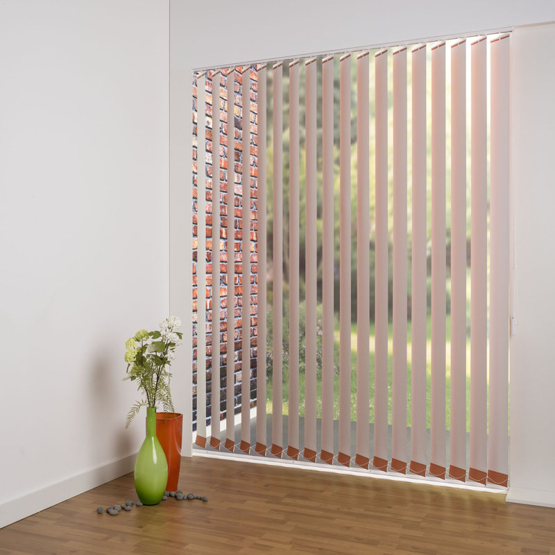 Blackout Vertical Blind, 12.7cm, Orange, 180cm L x 150cm W