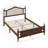 Wood Bed Frame Queen Size, Transitional Platform Bed