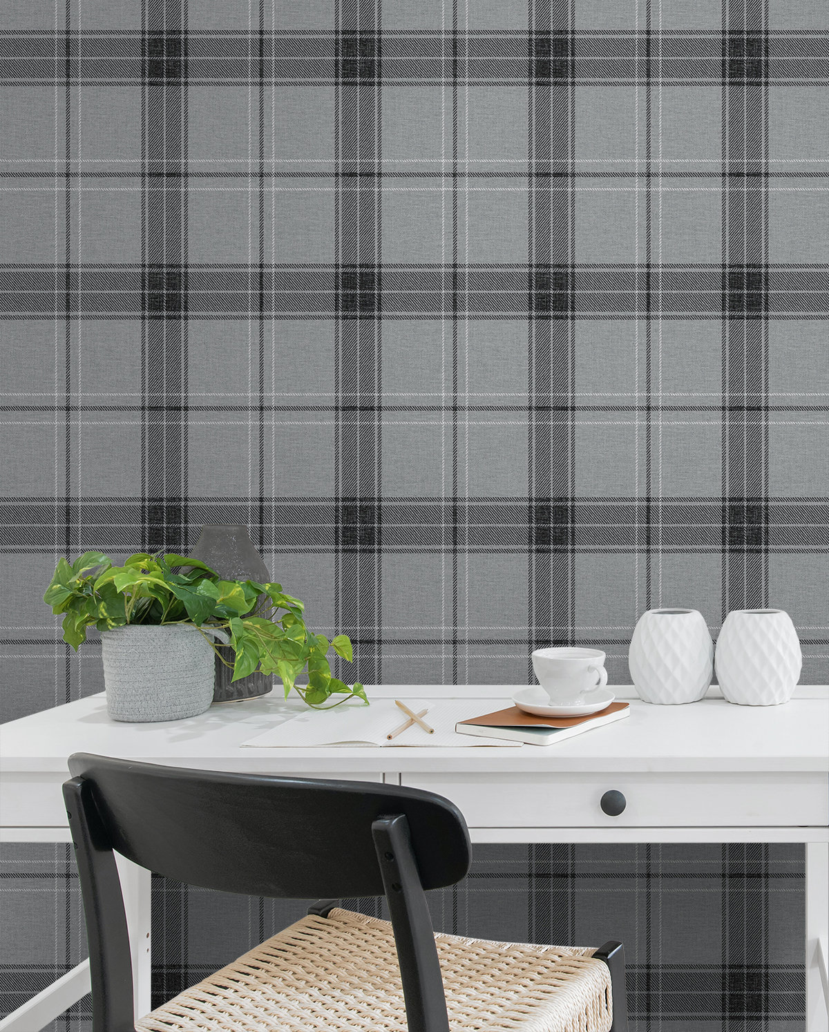 Plaid Peel And Stick Wallpaper