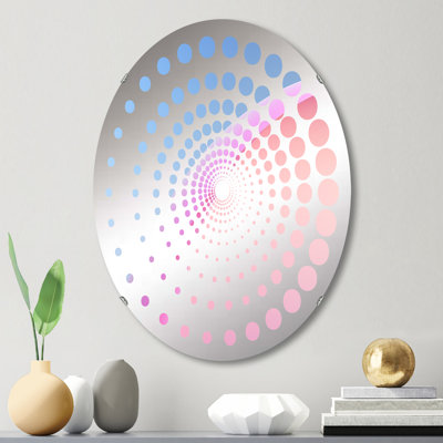 Miroir mural oval