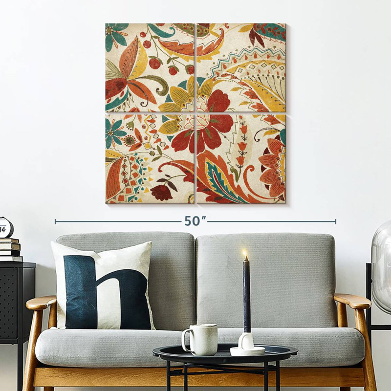 Épice à motif cachemire Kerner Boho II, H 32 po x l 32 po