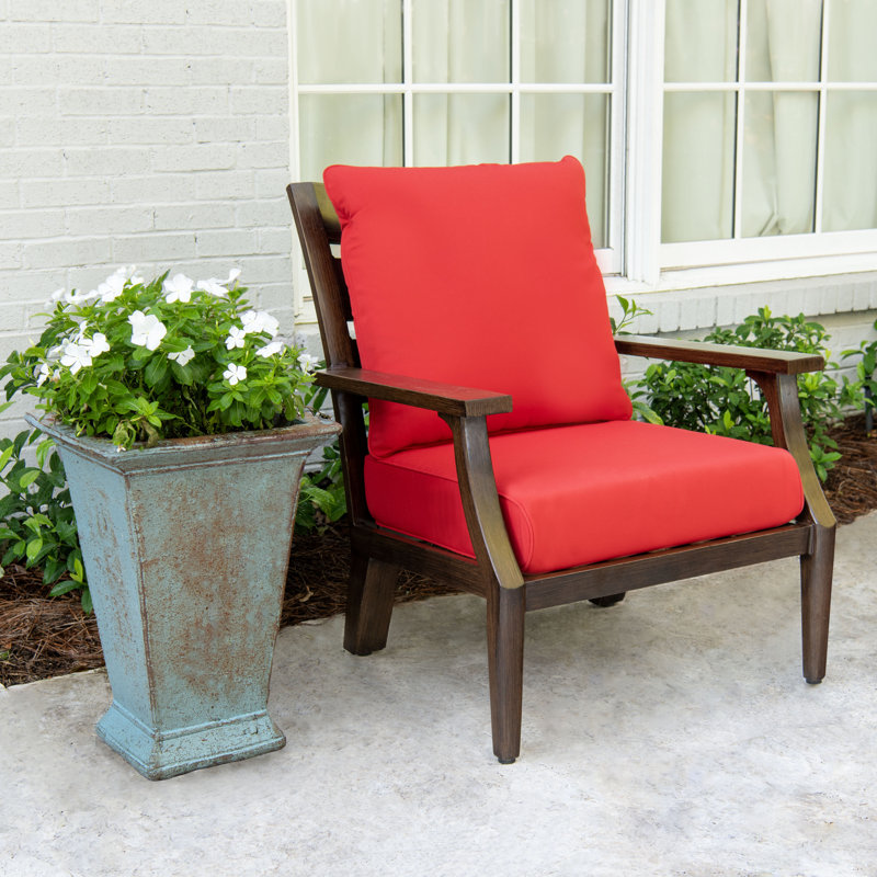 Sunbrella® Premium Outdoor Deep Seating Cushion, Cast Shale Sunbrella® Plainweave