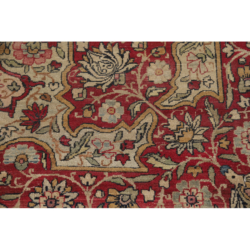 Tapis traditionnel à teinture végétale pré-1900 6 x 9